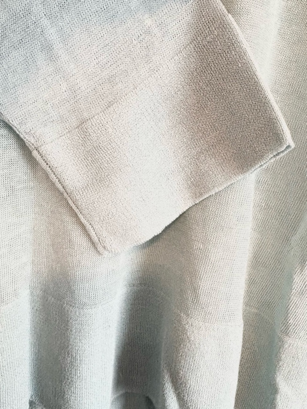 Eileen Fisher Linen Crepe Top NWT. Medium. Italian Yarn. Light Green. Lagenlook - Picture 13 of 14